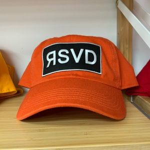 Orange RSVD dad cap NWT 🔥